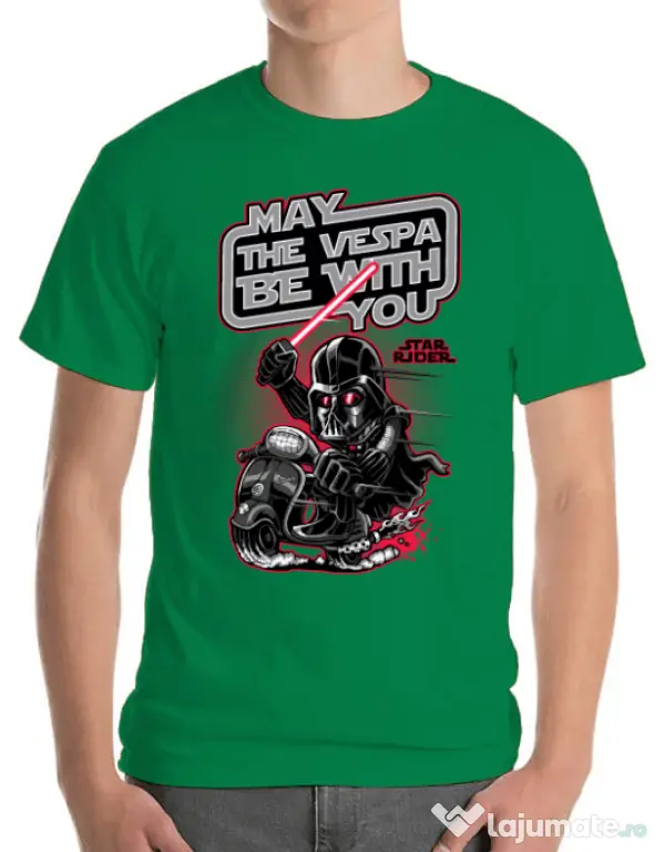 Tricou ADLER barbat Star rider Verde mediu