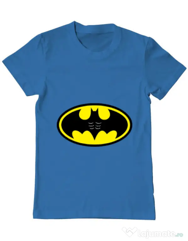 Tricou ADLER barbat Six pack Batman Albastru azuriu