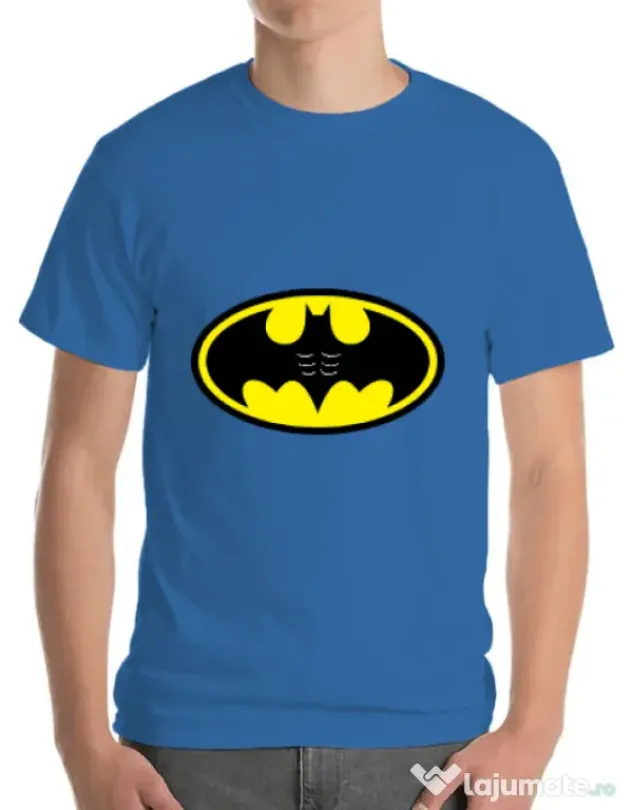 Tricou ADLER barbat Six pack Batman Albastru azuriu