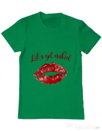 Tricou ADLER barbat Lets get naked Verde mediu