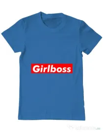 Tricou ADLER barbat Girlboss Albastru azuriu
