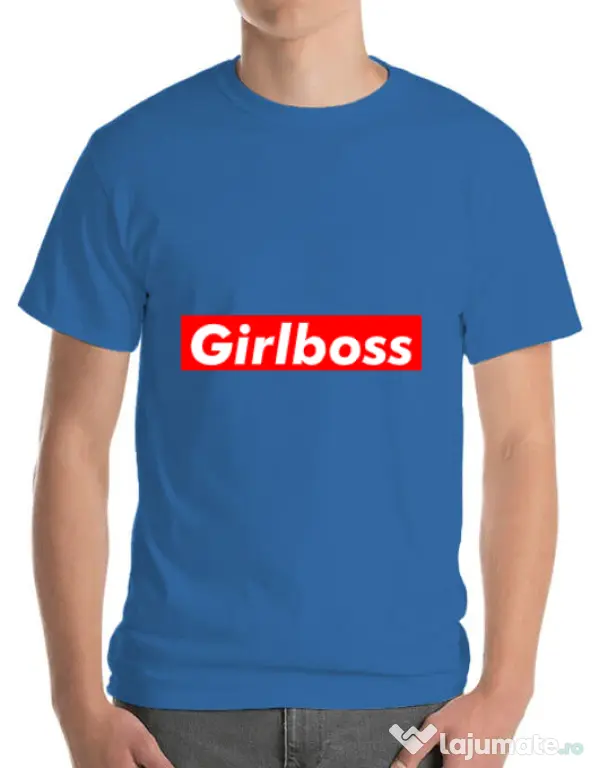 Tricou ADLER barbat Girlboss Albastru azuriu