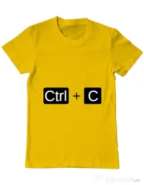 Tricou ADLER barbat Ctrl Copy Galben