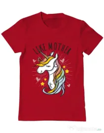 Tricou ADLER barbat Like mother Rosu