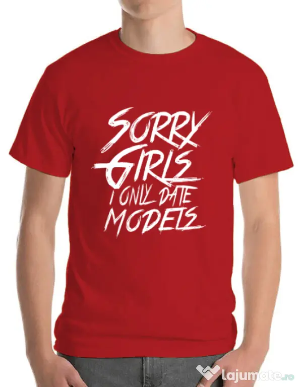Tricou ADLER barbat Sorry girls Rosu