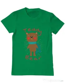Tricou ADLER barbat Teddy bear Verde mediu
