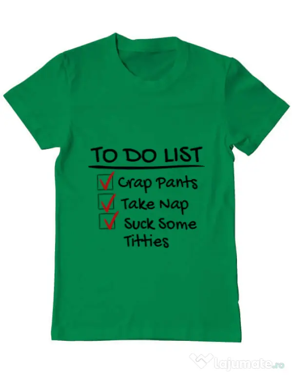Tricou ADLER barbat To do list Verde mediu