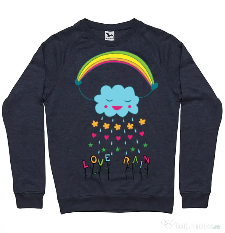 Bluza ADLER barbat Love rain Denim inchis