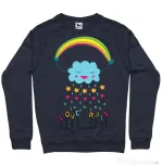 Bluza ADLER barbat Love rain Denim inchis