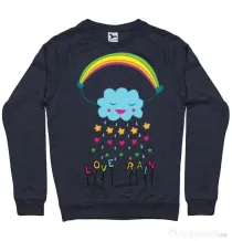 Bluza ADLER barbat Love rain Denim inchis