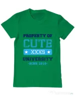 Tricou ADLER barbat Cute university Verde mediu