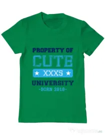 Tricou ADLER barbat Cute university Verde mediu