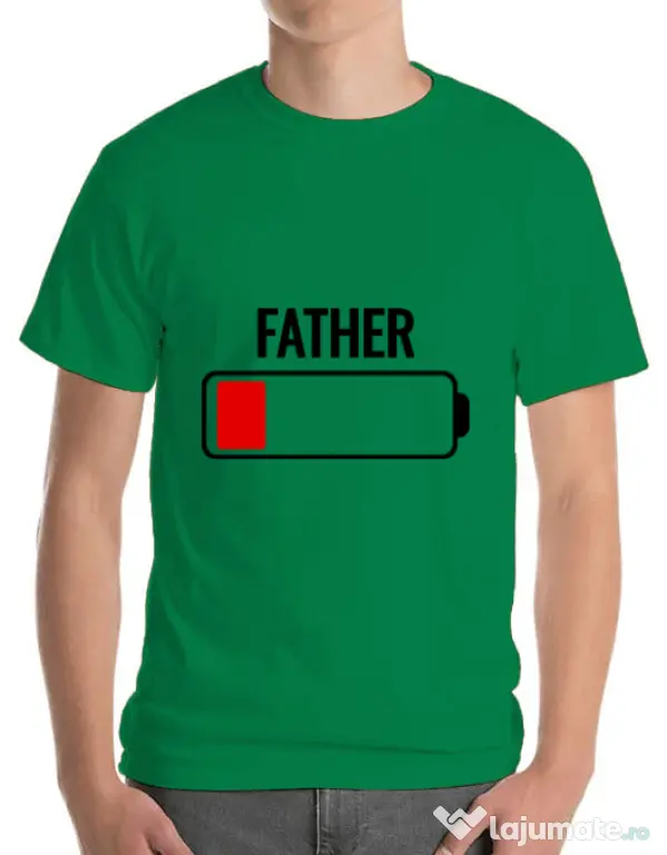 Tricou ADLER barbat Father battery Verde mediu