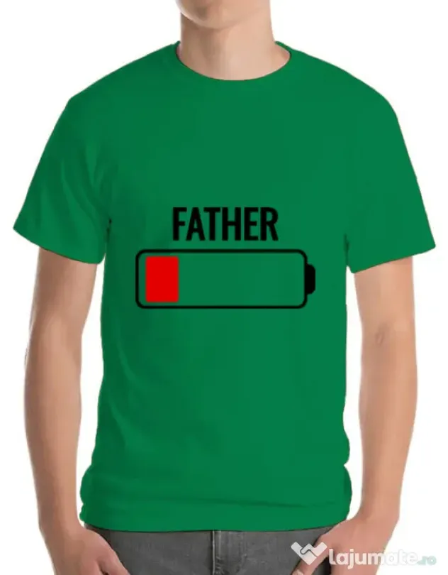 Tricou ADLER barbat Father battery Verde mediu