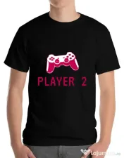 Tricou ADLER barbat Player 2 Negru 