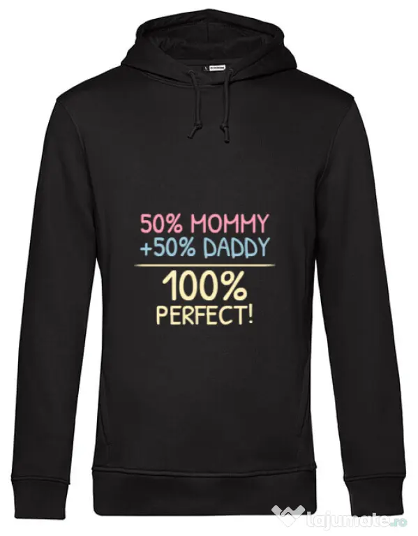 Hoodie barbat cu gluga Perfect baby Negru