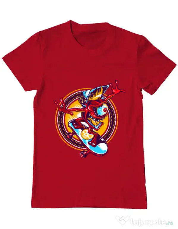 Tricou ADLER barbat Cali skate Rosu