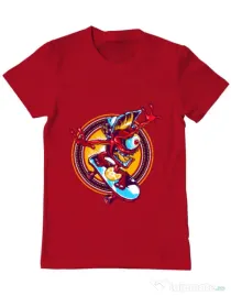 Tricou ADLER barbat Cali skate Rosu