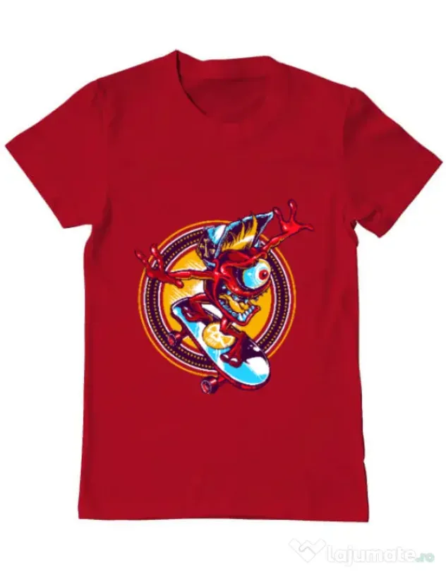 Tricou ADLER barbat Cali skate Rosu