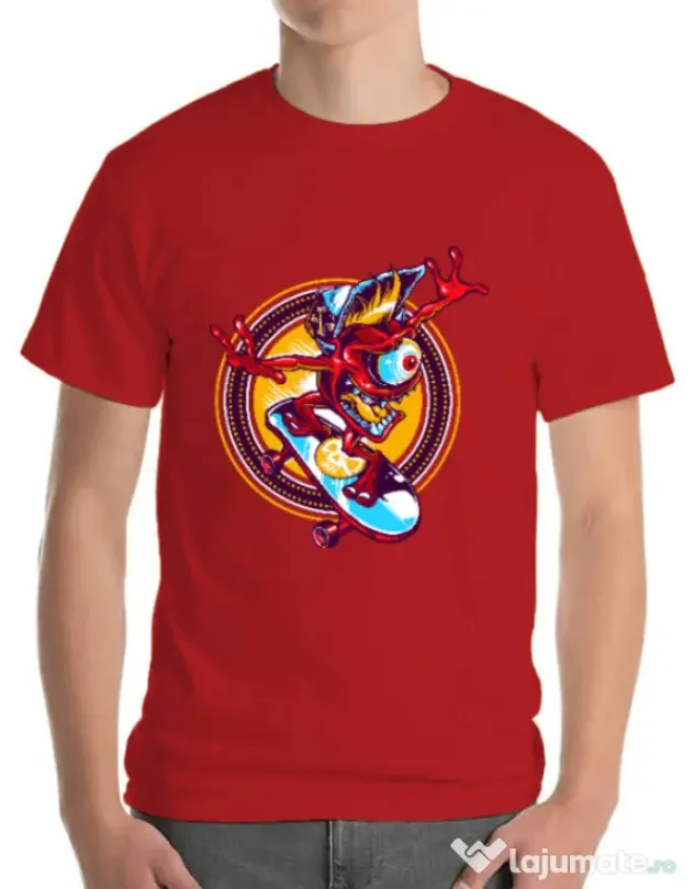 Tricou ADLER barbat Cali skate Rosu