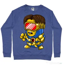 Bluza ADLER barbat Cyclops minion Albastru melanj