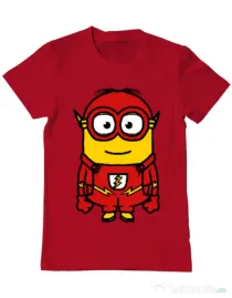 Tricou ADLER barbat Minion flash Rosu