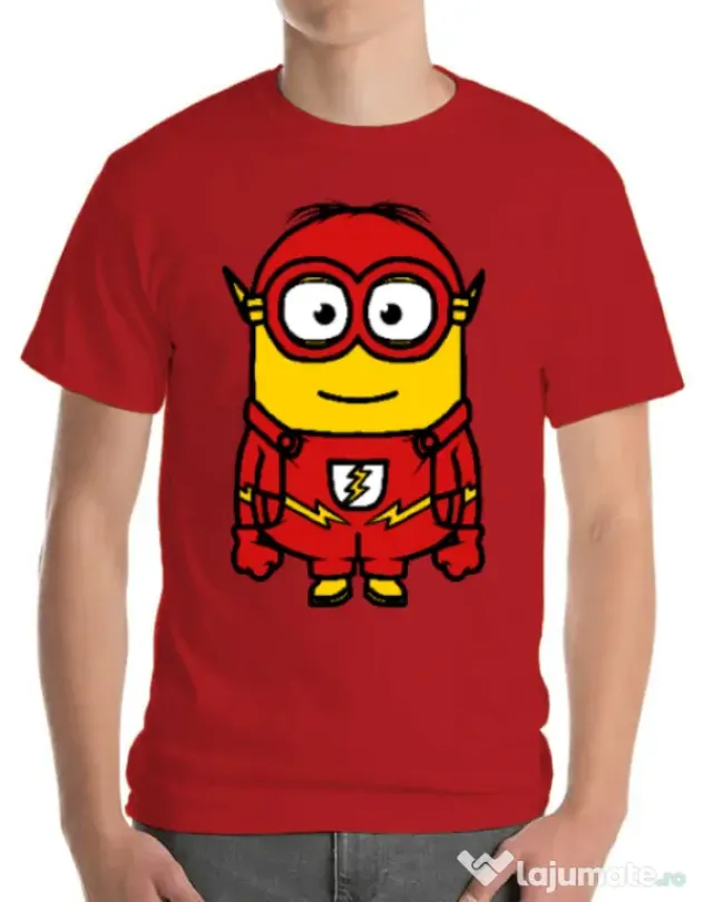 Tricou ADLER barbat Minion flash Rosu