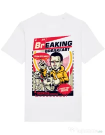 Tricou STANLEY STELLA barbat Jesse breakfast Alb