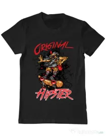 Tricou ADLER barbat Original hipster Negru