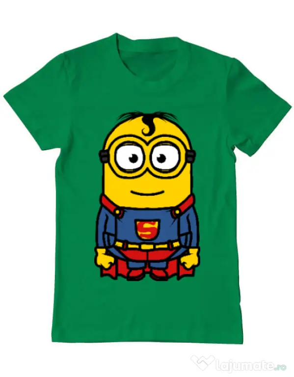 Tricou ADLER barbat Super minion Verde mediu
