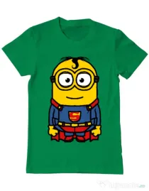 Tricou ADLER barbat Super minion Verde mediu