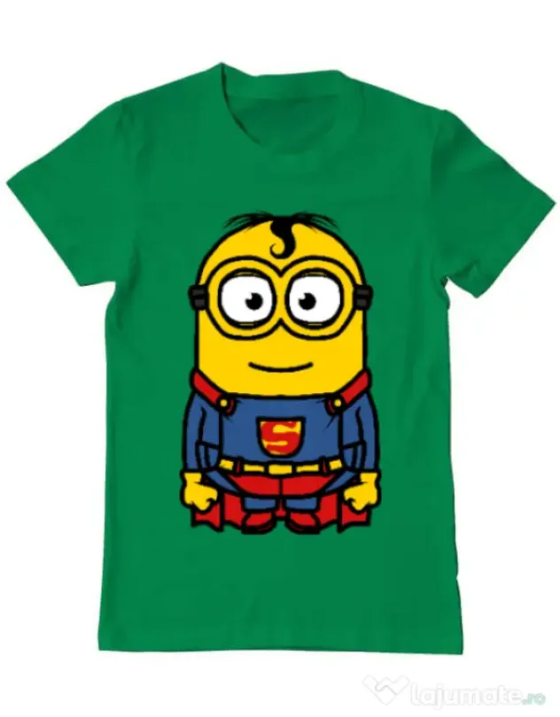 Tricou ADLER barbat Super minion Verde mediu