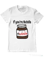 Tricou ADLER barbat If you are nutella Alb