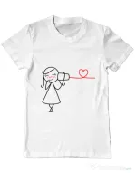 Tricou ADLER barbat Cuvinte de dragoste 2 Alb