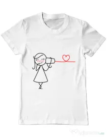 Tricou ADLER barbat Cuvinte de dragoste 2 Alb
