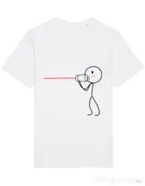 Tricou STANLEY STELLA barbat Cuvinte de dragoste 1 Alb