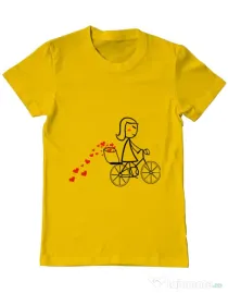 Tricou ADLER barbat Dovezi de dragoste 1 Galben