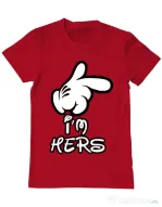 Tricou ADLER barbat I am hers Rosu