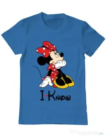 Tricou ADLER barbat I know Albastru azuriu
