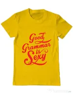 Tricou ADLER barbat Good grammar Galben