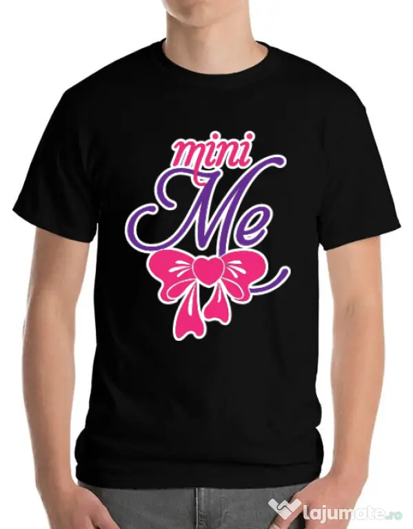 Tricou ADLER barbat Mini me Negru