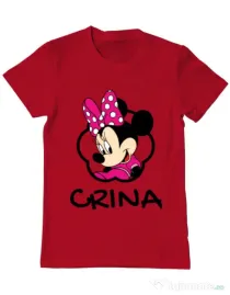 Tricou ADLER barbat Mouse daughter Rosu