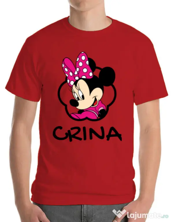 Tricou ADLER barbat Mouse daughter Rosu