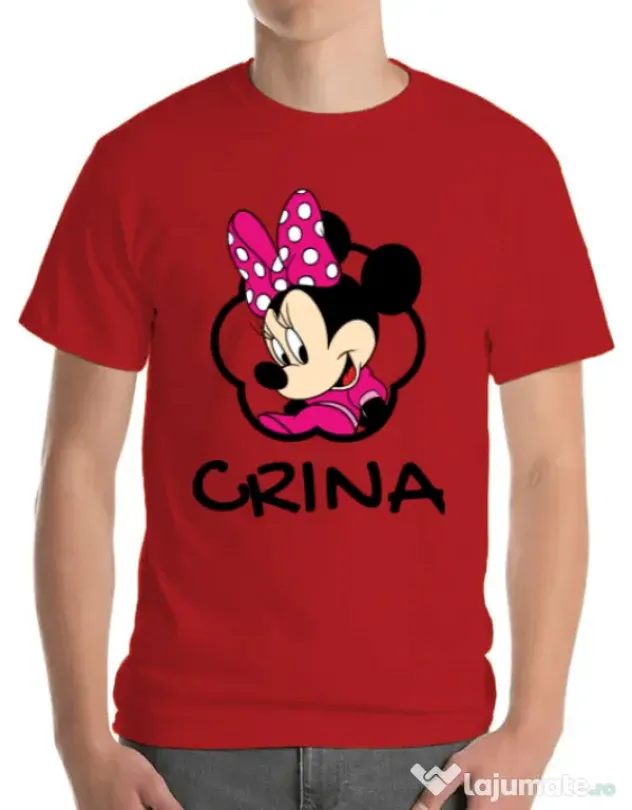 Tricou ADLER barbat Mouse daughter Rosu