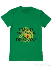 Tricou ADLER barbat His mother of dragons Verde mediu