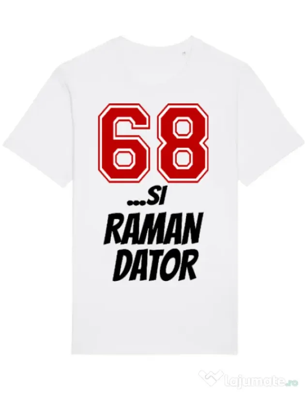Tricou STANLEY STELLA barbat 68 si raman dator Alb