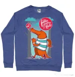 Bluza ADLER barbat Haters gonna hate Albastru melanj