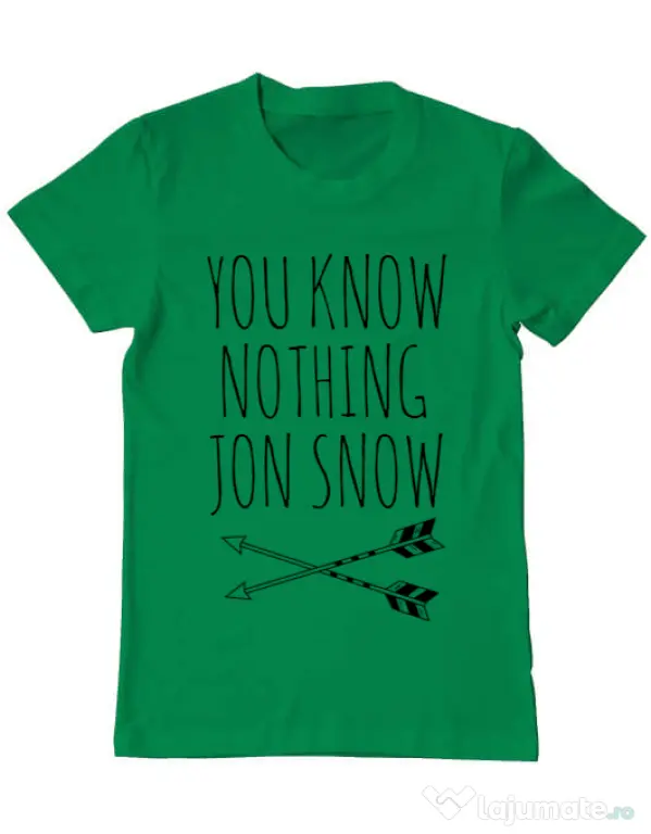 Tricou ADLER barbat You know nothing Verde mediu