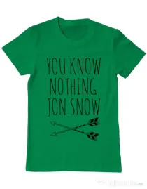 Tricou ADLER barbat You know nothing Verde mediu