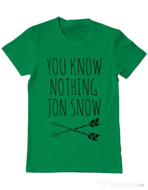 Tricou ADLER barbat You know nothing Verde mediu